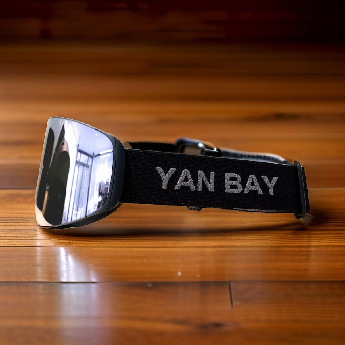 YAN BAY skidglasögon Silver – på hjälm